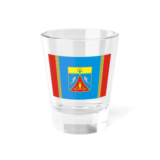 Flag raion Chernomorskiy (Russia) Shot Glass 1.5oz 1.5oz - Go Mug Yourself