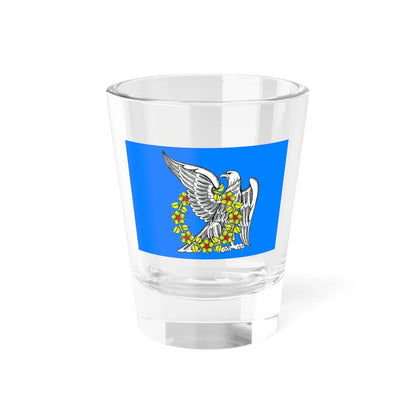 Flag Rakhya Leningrad oblast (Russia) Shot Glass 1.5oz 1.5oz - Go Mug Yourself