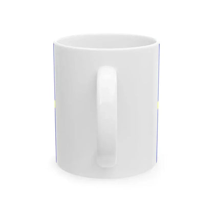 Flag Razmetelevo Leningrad oblast (Russia) White Coffee Mug - Go Mug Yourself