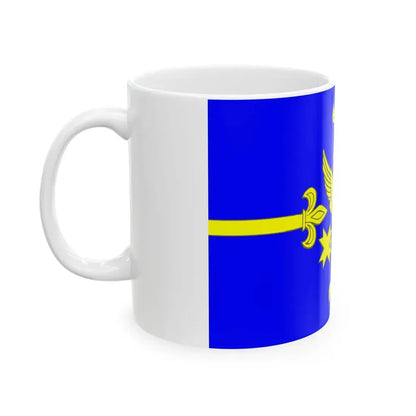 Flag Razmetelevo Leningrad oblast (Russia) White Coffee Mug - Go Mug Yourself