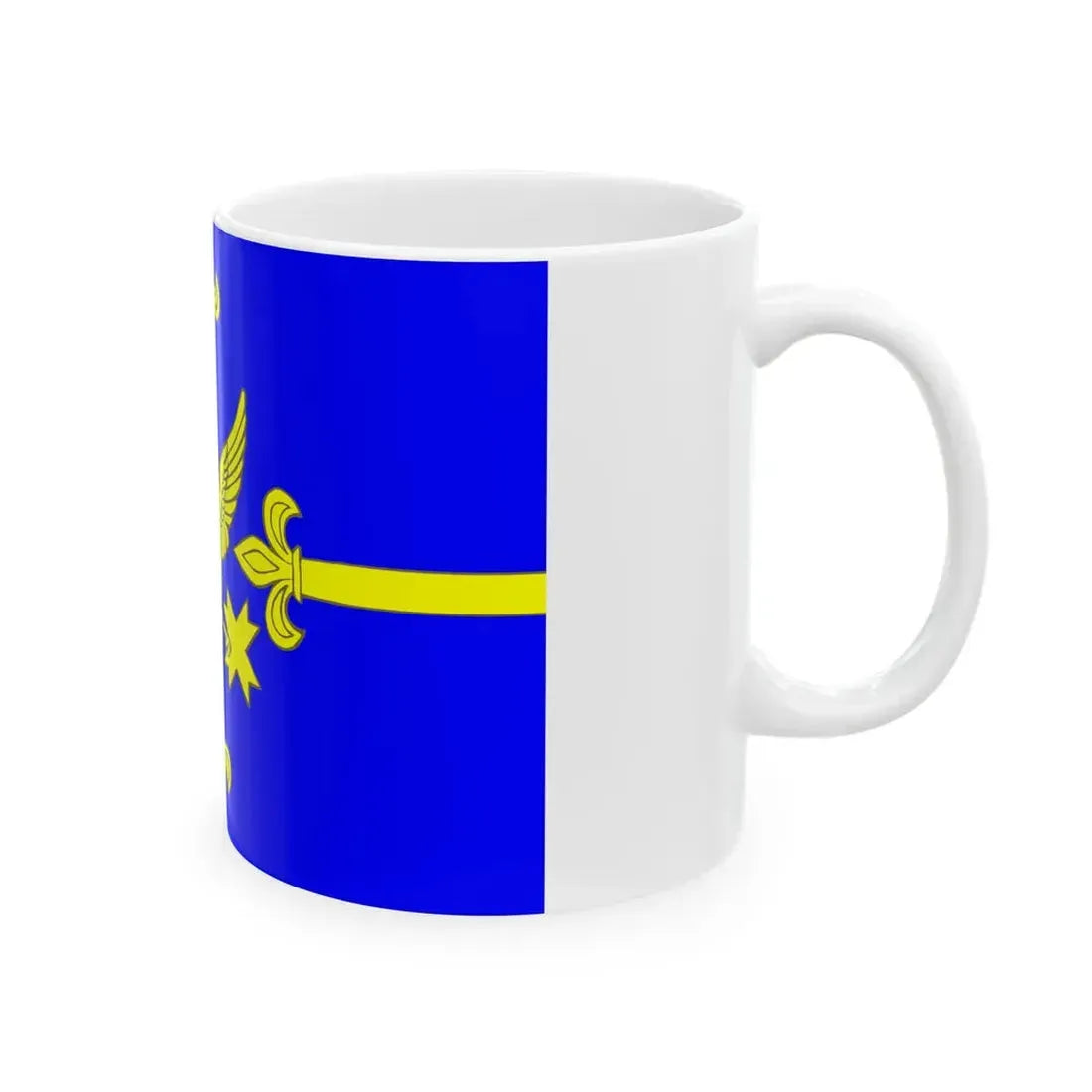 Flag Razmetelevo Leningrad oblast (Russia) White Coffee Mug - Go Mug Yourself