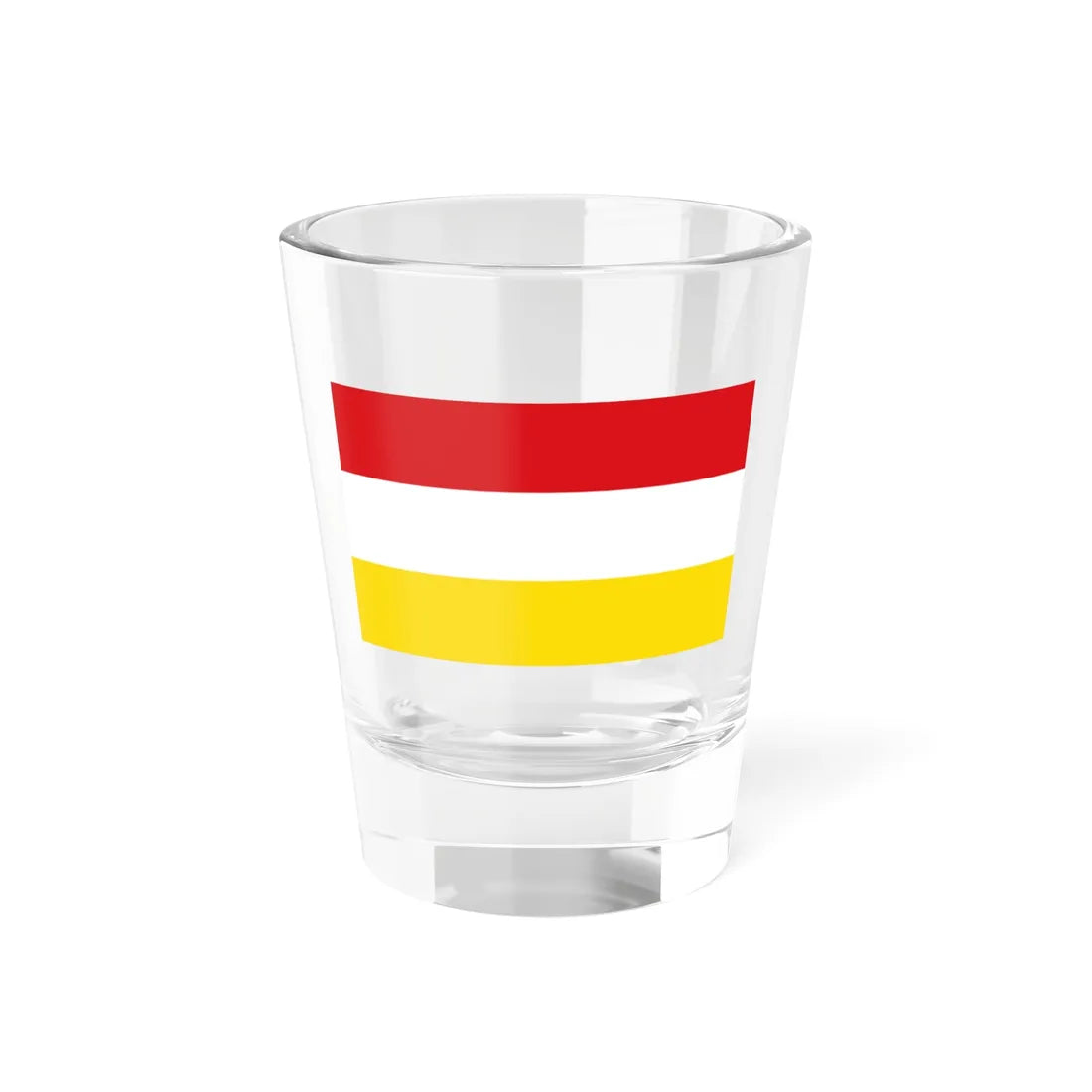 Flag red white yellow 5x3 (Austria) Shot Glass 1.5oz 1.5oz - Go Mug Yourself