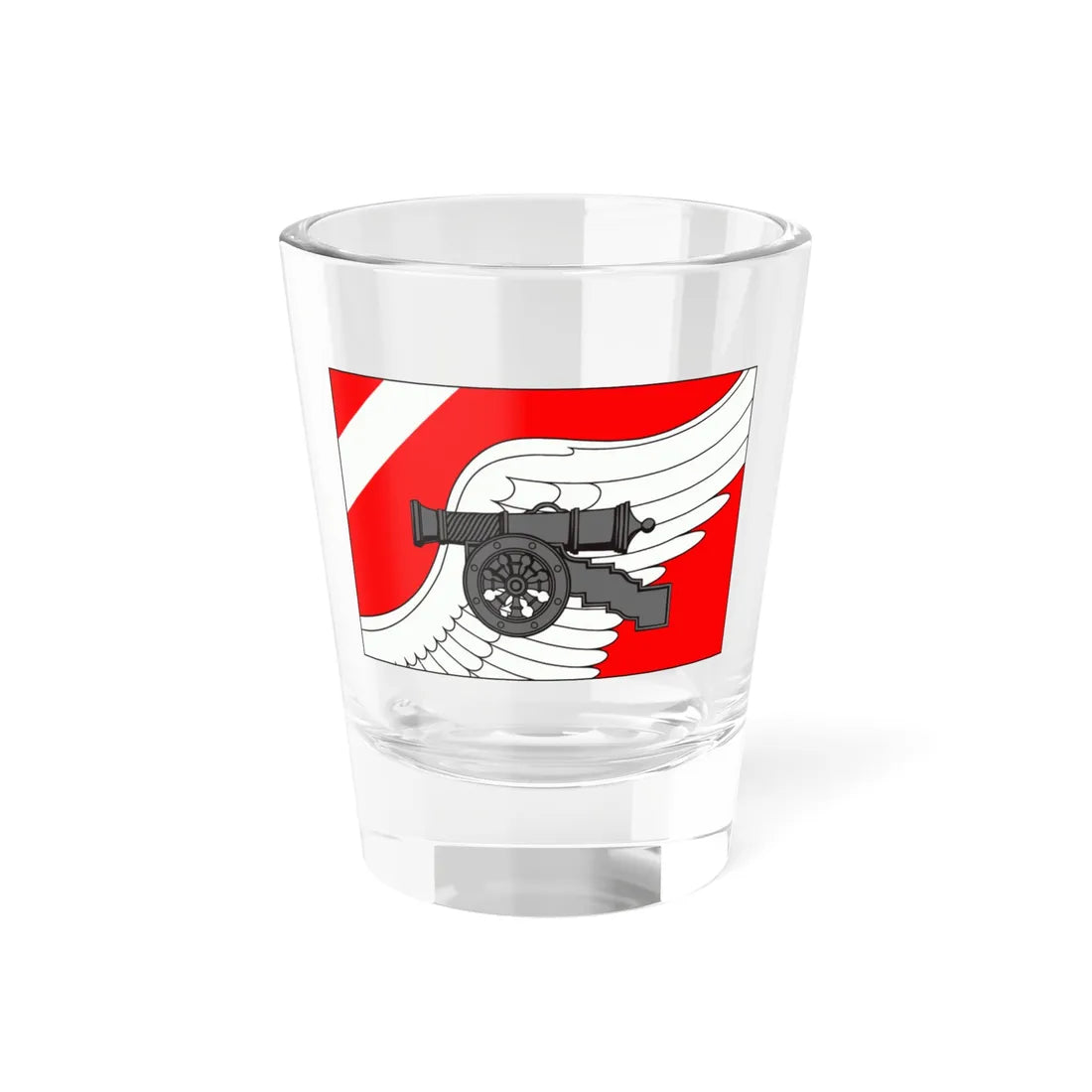 Flag Romanovka Leningrad oblast (Russia) Shot Glass 1.5oz 1.5oz - Go Mug Yourself