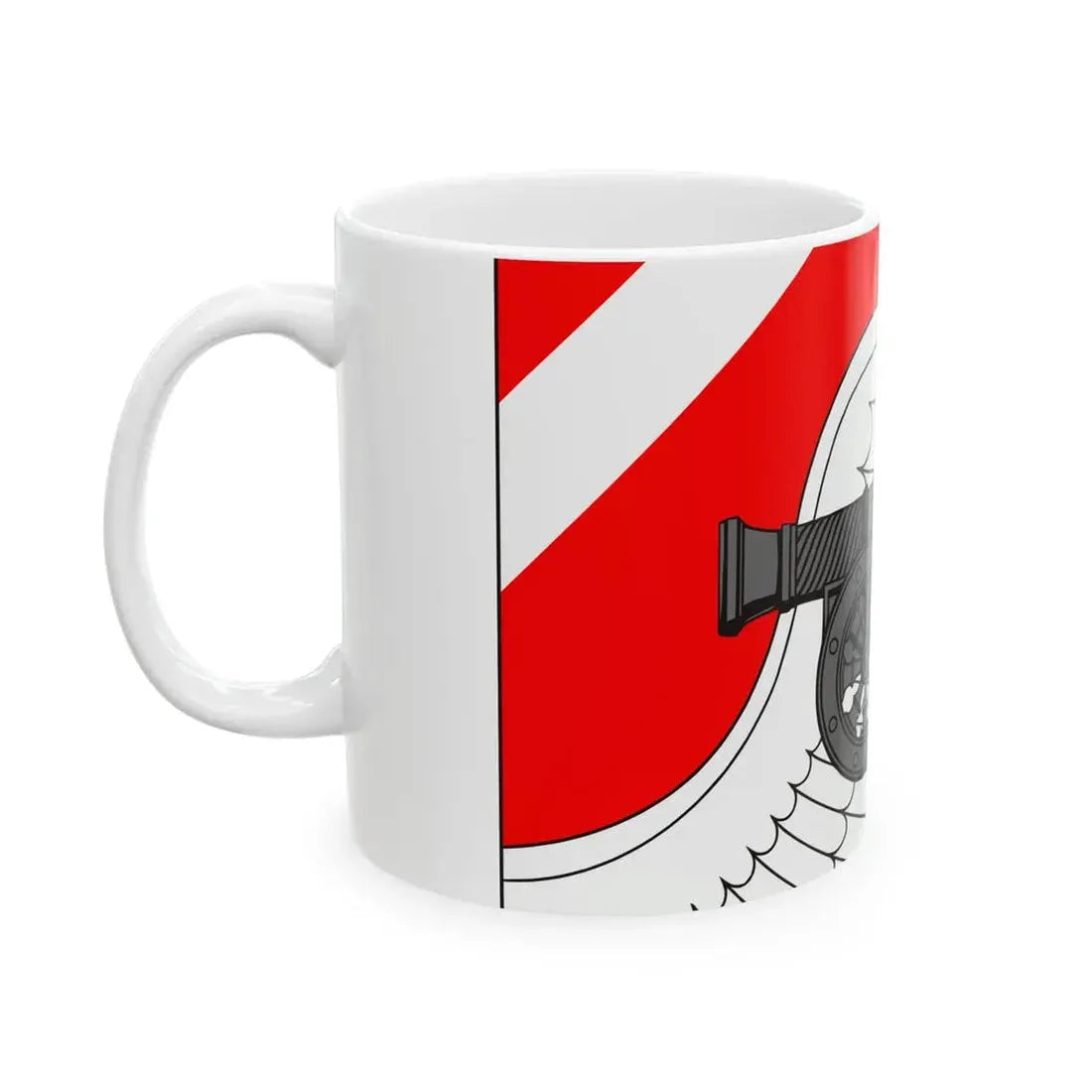 Flag Romanovka Leningrad oblast (Russia) White Coffee Mug - Go Mug Yourself