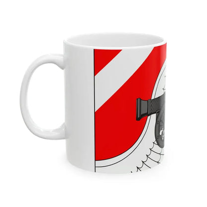 Flag Romanovka Leningrad oblast (Russia) White Coffee Mug - Go Mug Yourself