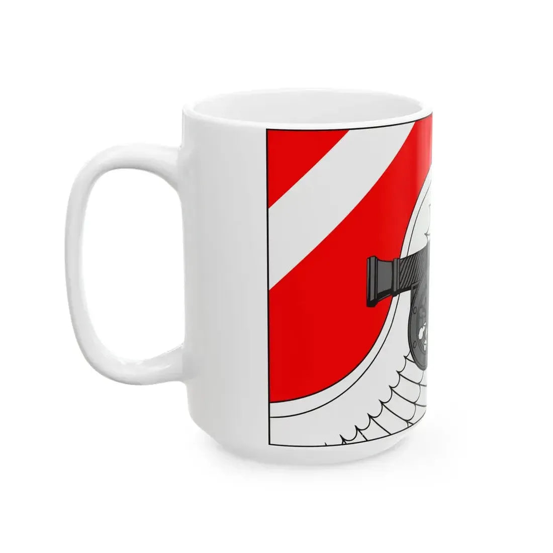 Flag Romanovka Leningrad oblast (Russia) White Coffee Mug - Go Mug Yourself
