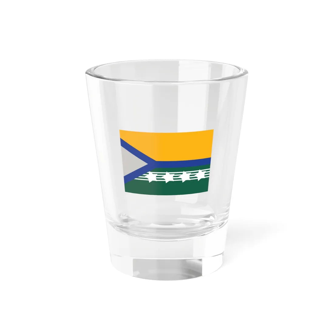 Flag rondonia pimenta bueno (Brazil) Shot Glass 1.5oz 1.5oz - Go Mug Yourself