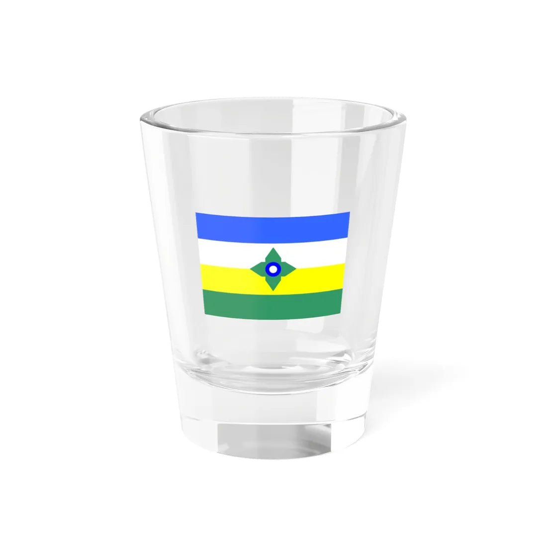 Flag rondonia vilhena (Brazil) Shot Glass 1.5oz 1.5oz - Go Mug Yourself