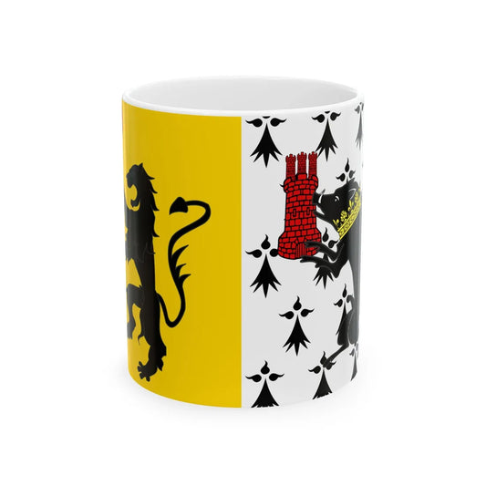 Flag-Saint-Pol-de-Leon (France) White Coffee Mug 11oz - Go Mug Yourself