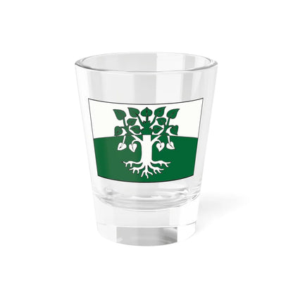 Flag Shcheglovo Leningrad oblast (Russia) Shot Glass 1.5oz 1.5oz - Go Mug Yourself