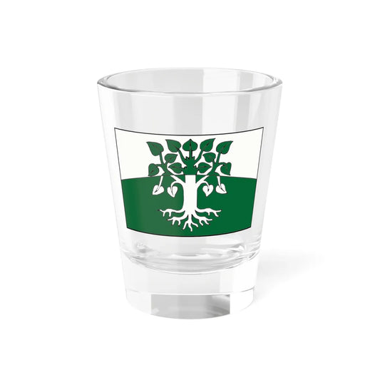 Flag Shcheglovo Leningrad oblast (Russia) Shot Glass 1.5oz 1.5oz - Go Mug Yourself