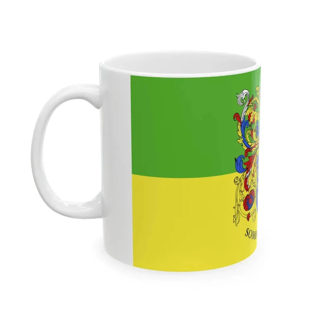 FLAG-Somogy-megye (Hungary) White Coffee Mug - Go Mug Yourself