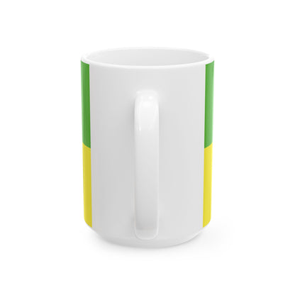 FLAG-Somogy-megye (Hungary) White Coffee Mug-Go Mug Yourself