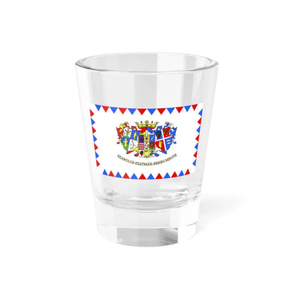 Flag-Szabolcs-Szatmar-Bereg-megye (Hungary) Shot Glass 1.5oz 1.5oz - Go Mug Yourself