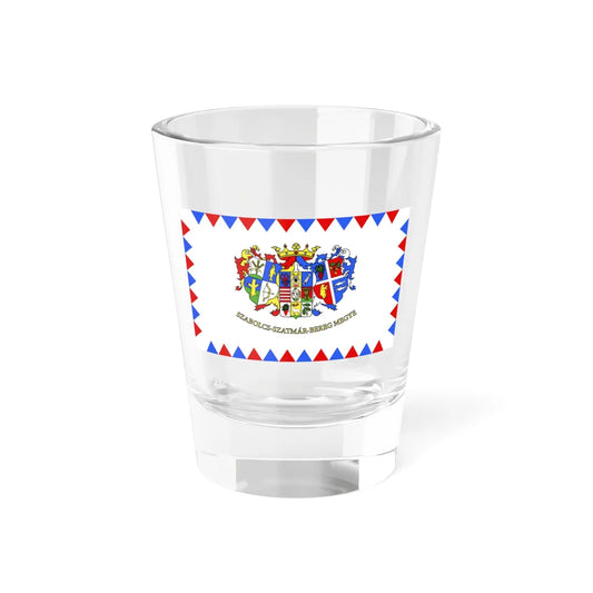 Flag-Szabolcs-Szatmar-Bereg-megye (Hungary) Shot Glass 1.5oz 1.5oz - Go Mug Yourself