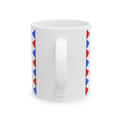 Flag-Szabolcs-Szatmar-Bereg-megye (Hungary) White Coffee Mug - Go Mug Yourself