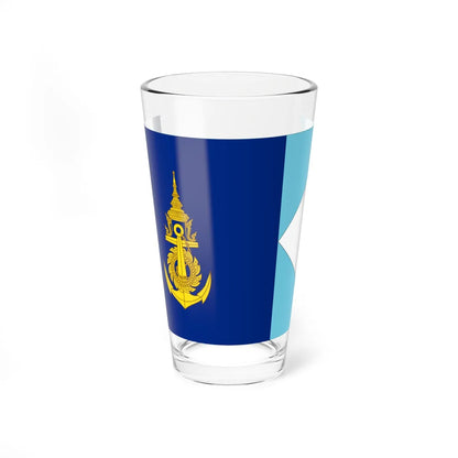 Flag Thai Navy Base Commander (Thailand) Pint Glass 16oz 16oz - Go Mug Yourself