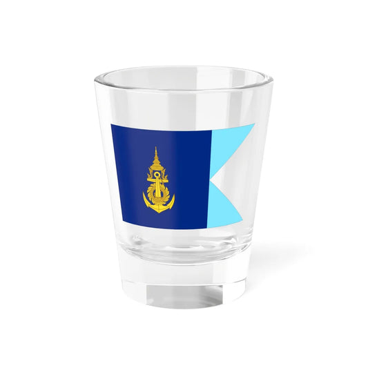 Flag Thai Navy Base Commander (Thailand) Shot Glass 1.5oz 1.5oz - Go Mug Yourself