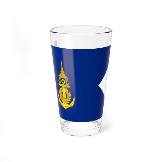 Flag Thai Navy Fleet Commander (Thailand) Pint Glass 16oz 16oz - Go Mug Yourself