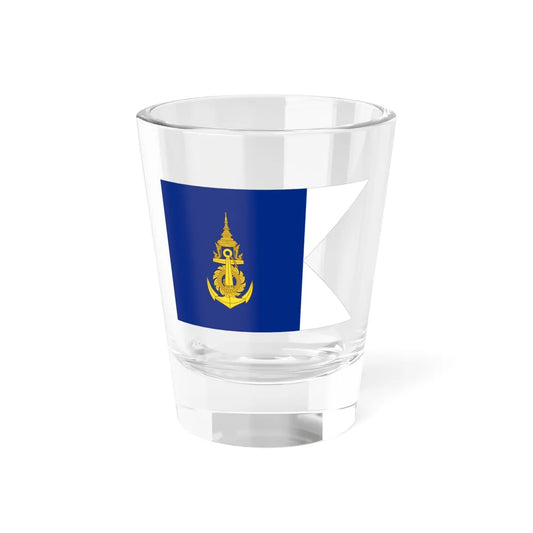 Flag Thai Navy Squadron Commander (Thailand) Shot Glass 1.5oz 1.5oz - Go Mug Yourself
