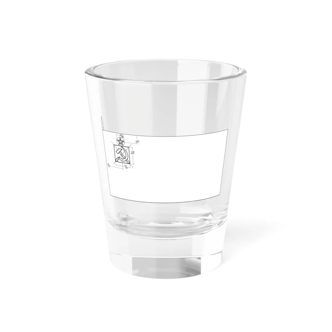 Flag the USSR schema Sbornik zakonov 1938-1956 (Soviet Union) Shot Glass 1.5oz 1.5oz - Go Mug Yourself