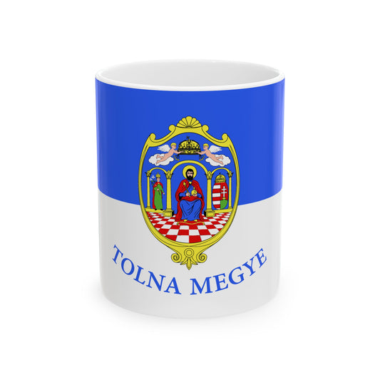FLAG-Tolna-megye (Hungary) White Coffee Mug-11oz-Go Mug Yourself