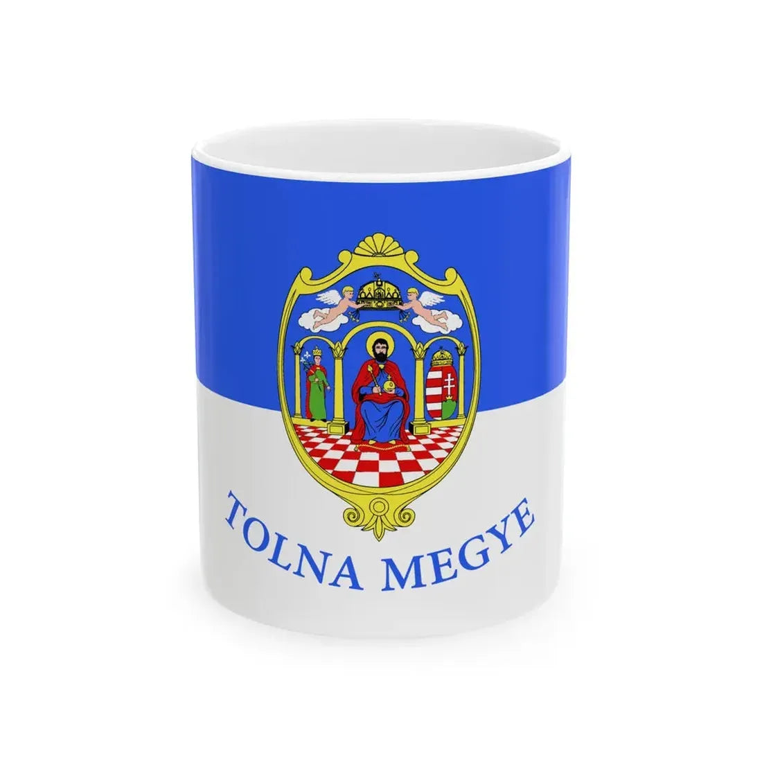 FLAG-Tolna-megye (Hungary) White Coffee Mug 11oz - Go Mug Yourself