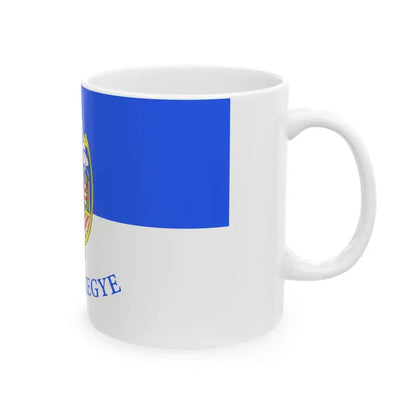 FLAG-Tolna-megye (Hungary) White Coffee Mug - Go Mug Yourself