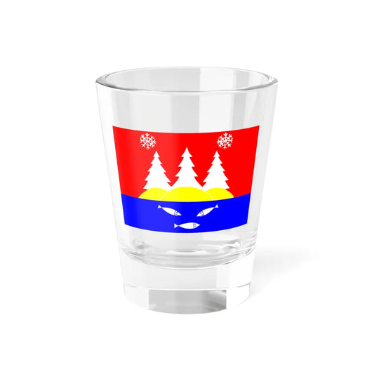 Flag toxovo Leningrad oblast (Russia) Shot Glass 1.5oz 1.5oz - Go Mug Yourself