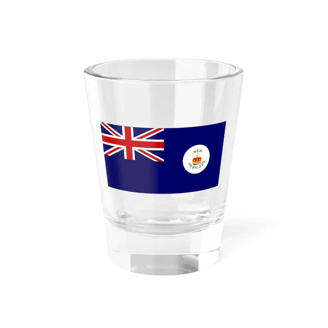 Flag Vanuatu before 1953 (Vanuatu) Shot Glass 1.5oz 1.5oz - Go Mug Yourself