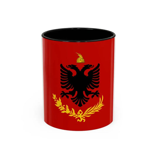 Flag variation of the Albanian Royal Army - Accent Coffee Mug 11oz Black - Go Mug Yourself