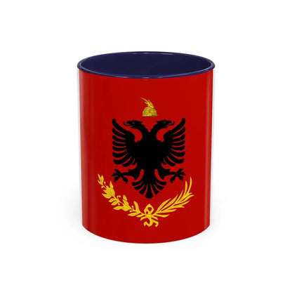 Flag variation of the Albanian Royal Army - Accent Coffee Mug 11oz Navy - Go Mug Yourself