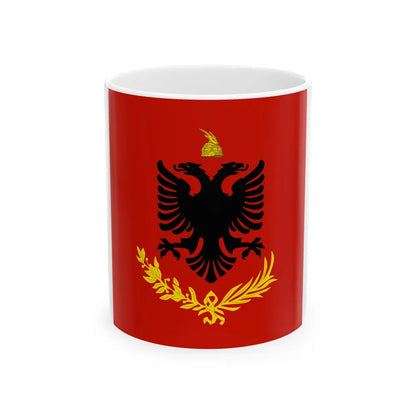 Flag variation of the Albanian Royal Army (Albania) White Coffee Mug 11oz - Go Mug Yourself
