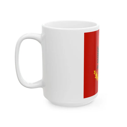 Flag variation of the Albanian Royal Army (Albania) White Coffee Mug - Go Mug Yourself