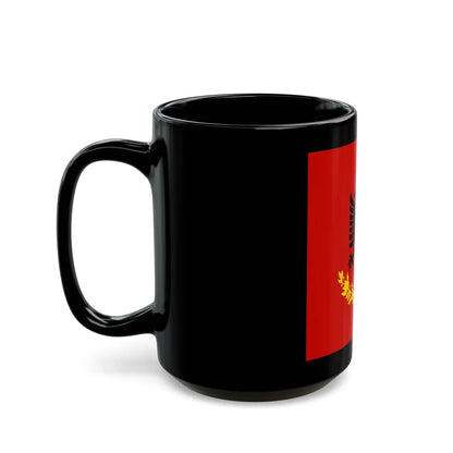 Flag variation of the Albanian Royal Army - Black Coffee Mug - Go Mug Yourself