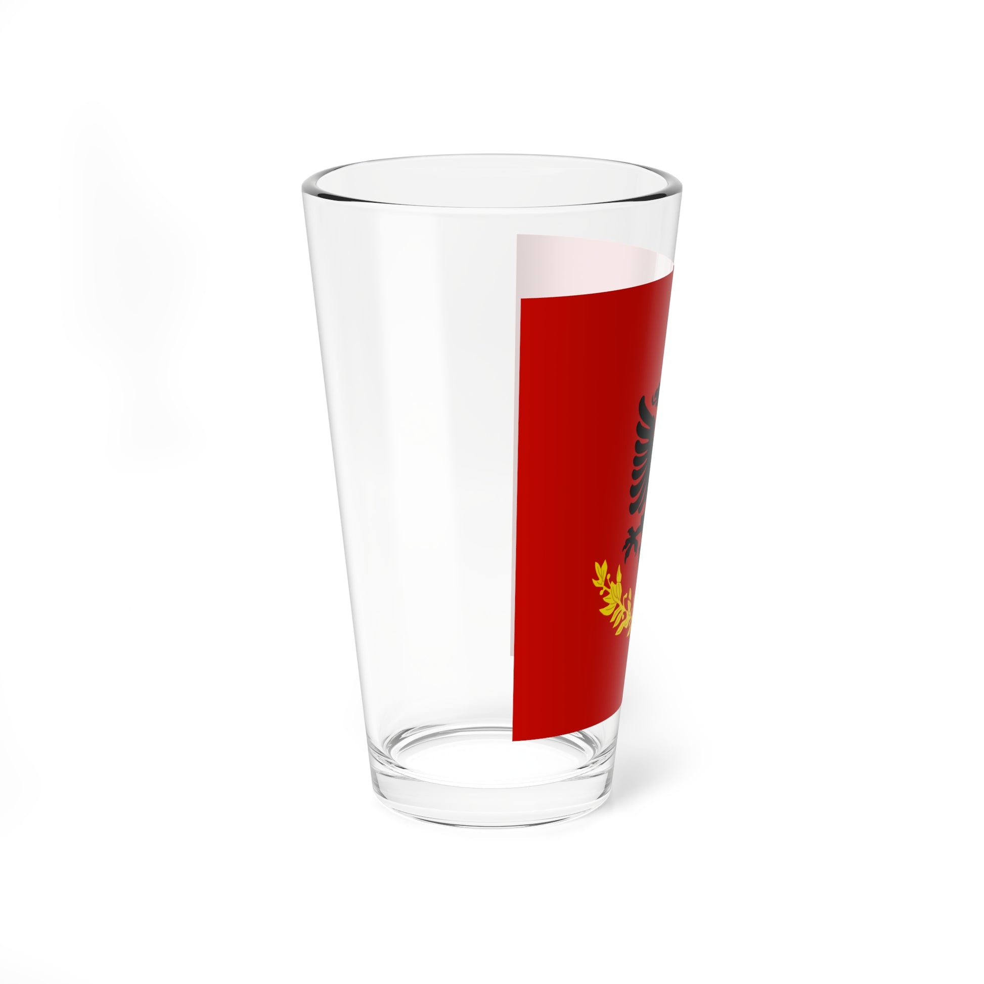 Flag variation of the Albanian Royal Army - Pint Glass 16oz-Go Mug Yourself