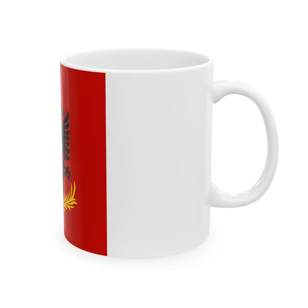 Flag variation of the Albanian Royal Army - White Coffee Mug - Go Mug Yourself