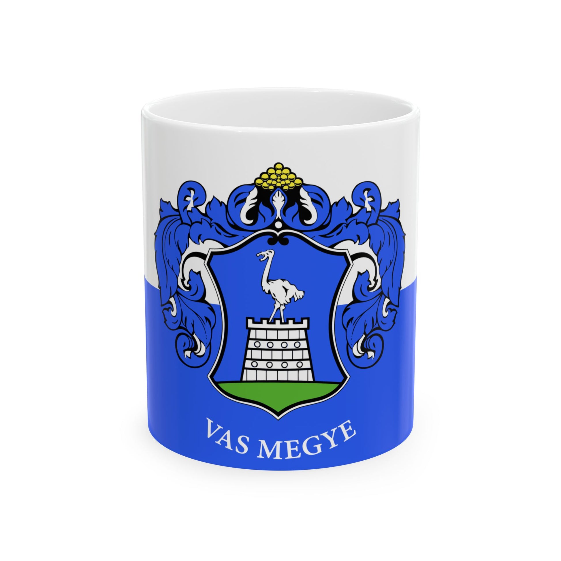 FLAG-Vas-megye (Hungary) White Coffee Mug-11oz-Go Mug Yourself