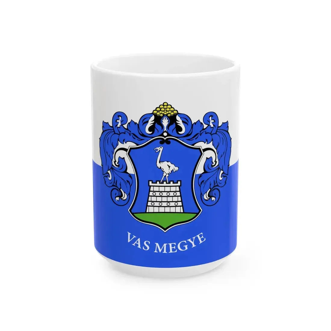 FLAG-Vas-megye (Hungary) White Coffee Mug 15oz - Go Mug Yourself