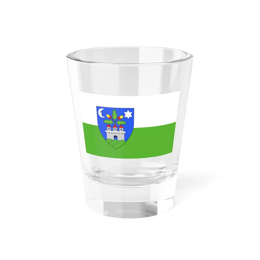FLAG-Veszprem-megye (Hungary) Shot Glass 1.5oz 1.5oz - Go Mug Yourself