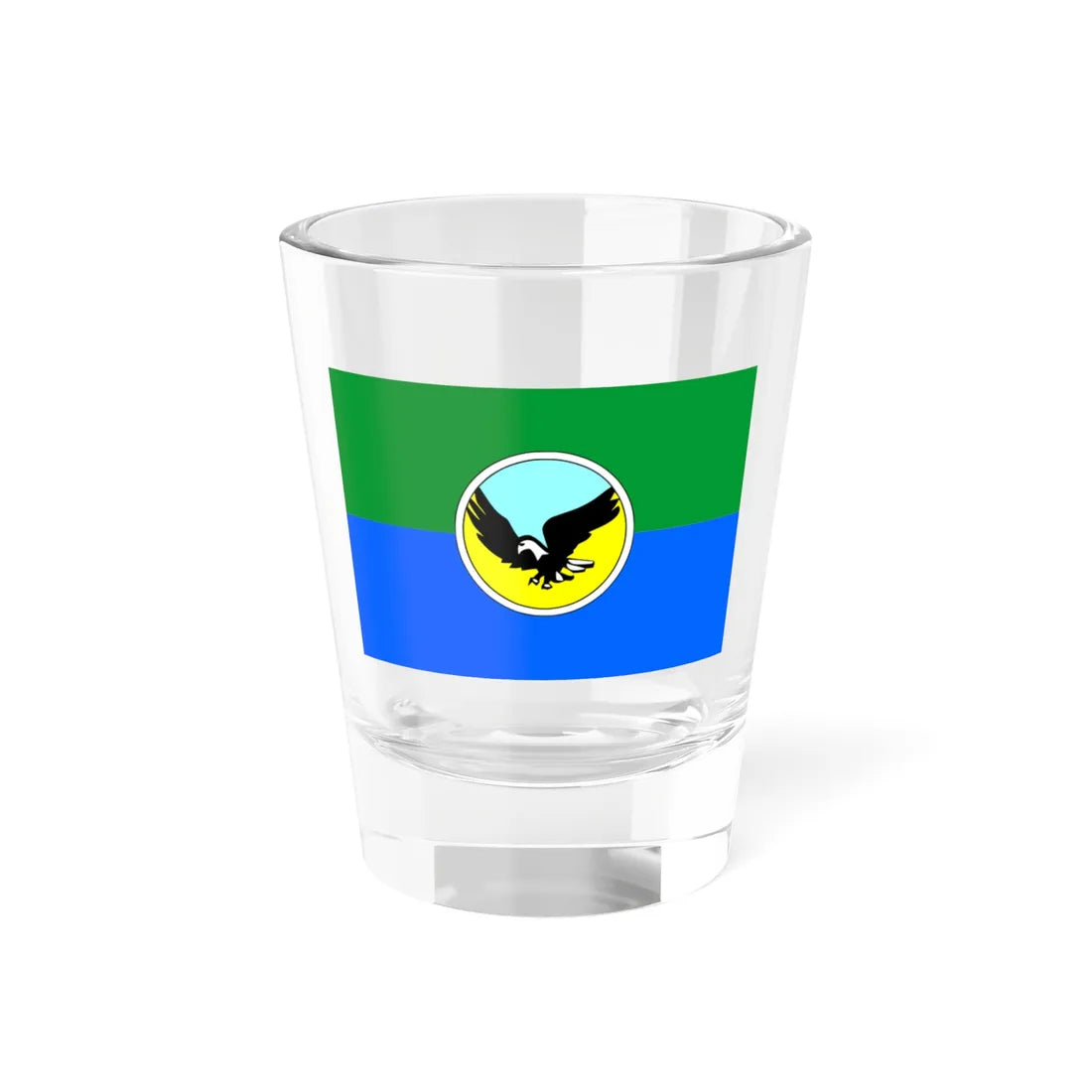 Flag with eagle - SADVAL (Russia) Shot Glass 1.5oz 1.5oz - Go Mug Yourself
