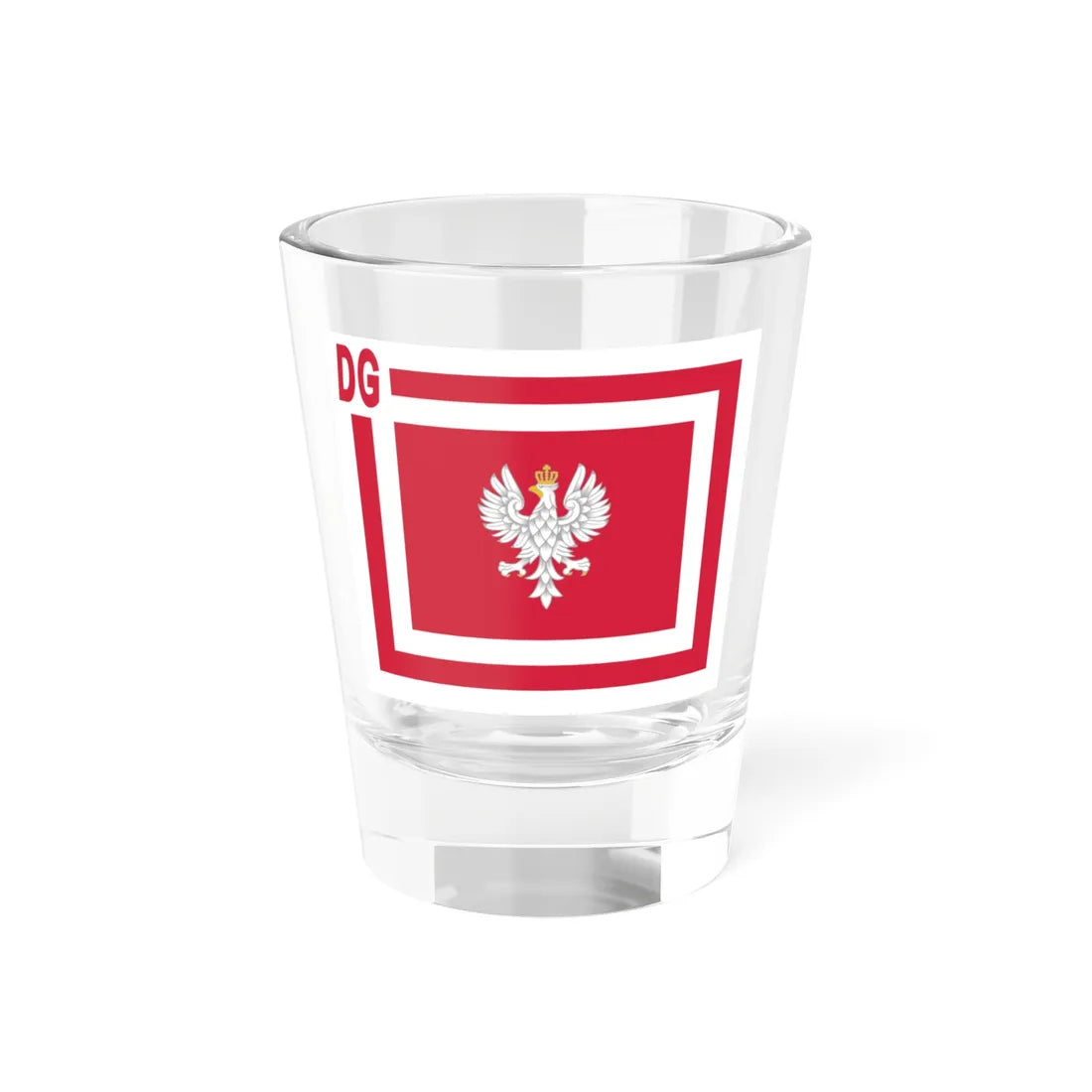 Flaga Dowodcy Generalnego Rodzajow Sił Zbrojnych (Poland) Shot Glass 1.5oz 1.5oz - Go Mug Yourself