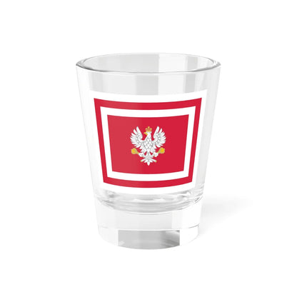 Flaga Marszałka Polski (Poland) Shot Glass 1.5oz 1.5oz - Go Mug Yourself