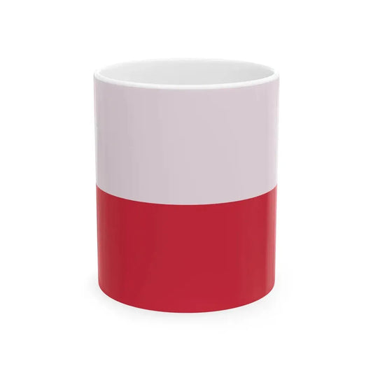 Flaga Polski strange colours ver (Poland) White Coffee Mug 11oz - Go Mug Yourself
