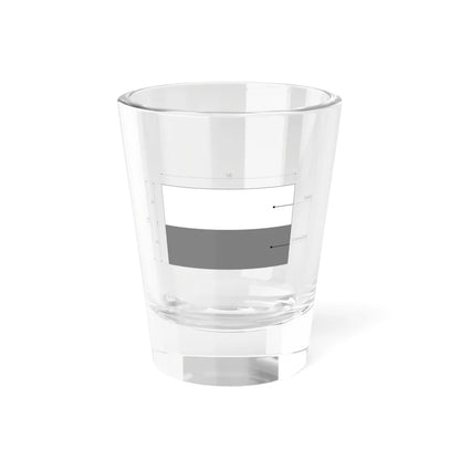 Flaga Polski-wymiary szare (Poland) Shot Glass 1.5oz 1.5oz - Go Mug Yourself