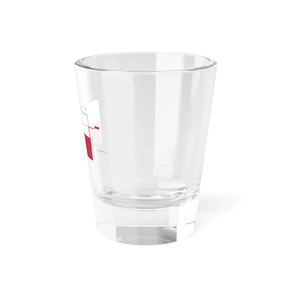Flaga polski - wymiary wariant (Poland) Shot Glass 1.5oz - Go Mug Yourself