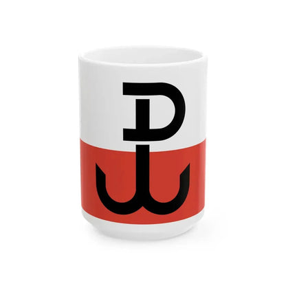 Flaga PPP (Poland) White Coffee Mug 15oz - Go Mug Yourself