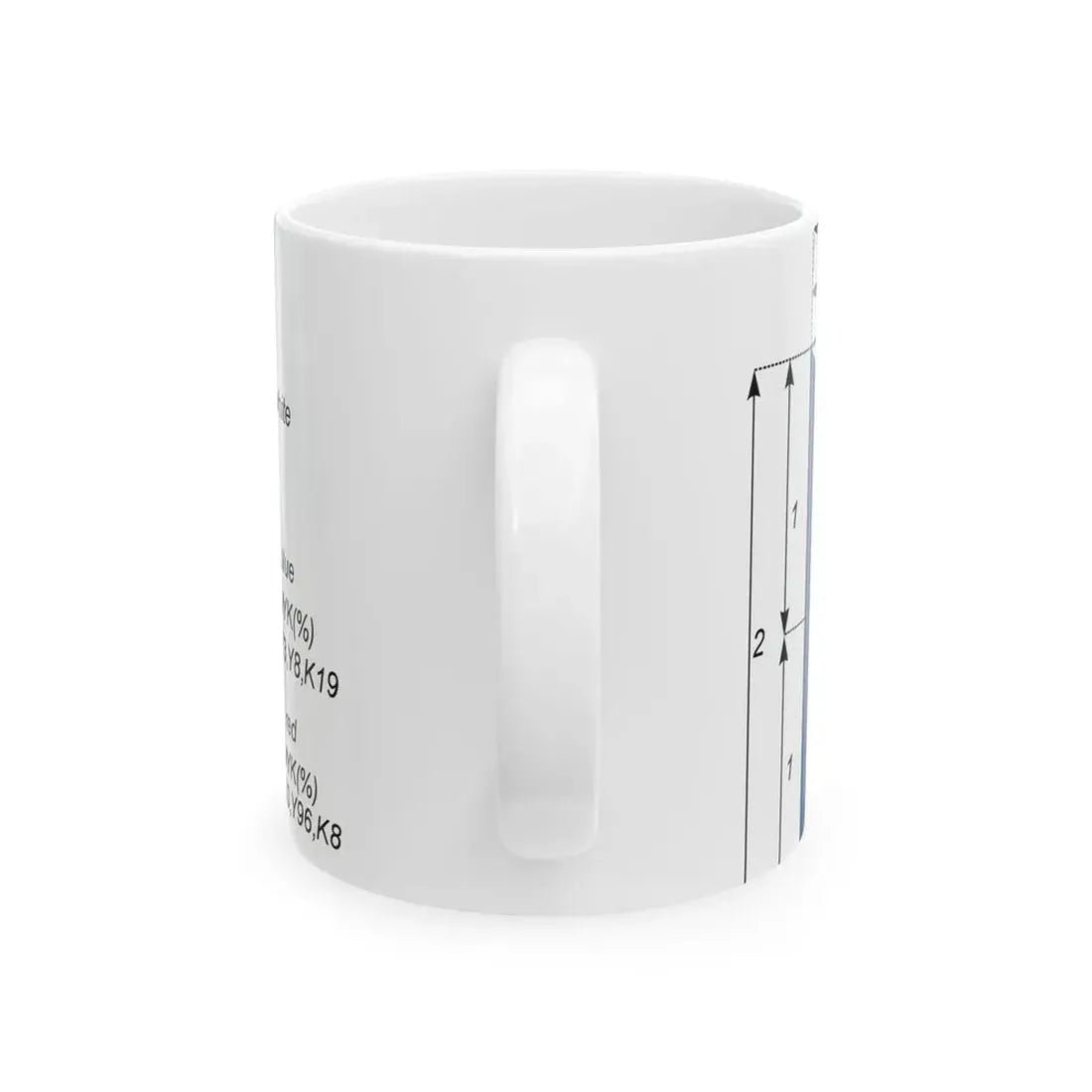 Flaga Republiki Czech - wymiary (Czech Republic) White Coffee Mug - Go Mug Yourself