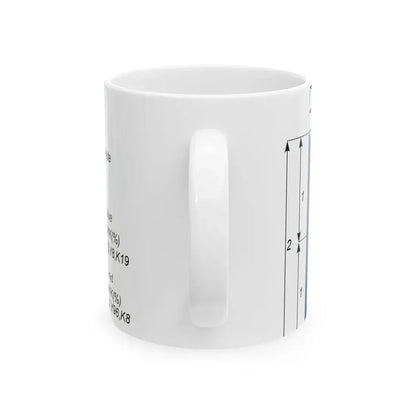 Flaga Republiki Czech - wymiary (Czech Republic) White Coffee Mug - Go Mug Yourself