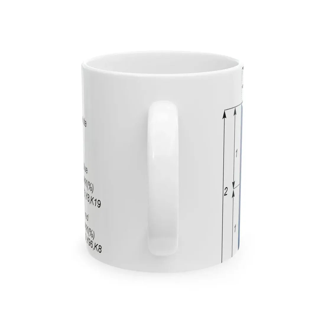 Flaga Republiki Czech - wymiary (Czech Republic) White Coffee Mug - Go Mug Yourself